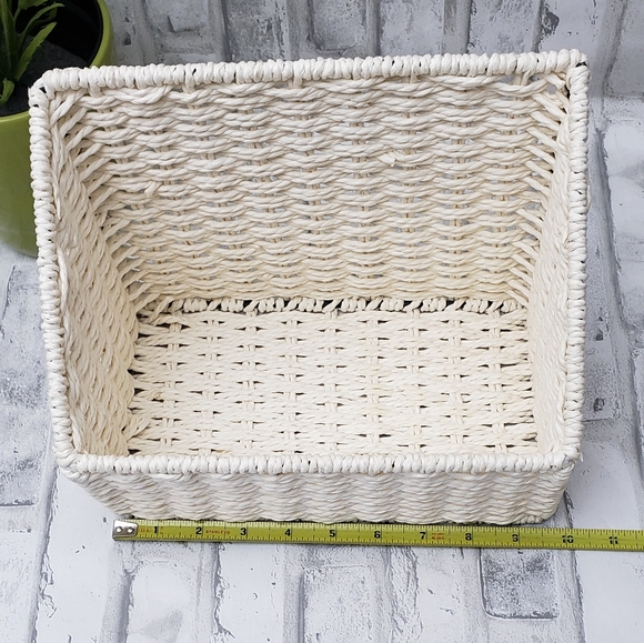 High/Low Rope Rattan Baskets Storage Bin - Picture 8 of 11